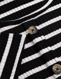 T-Shirt - Streifen - weiß