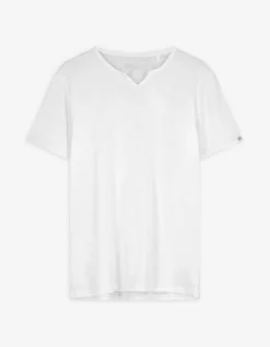 T-Shirt - T-Shirt-Ausschnitt - weiß