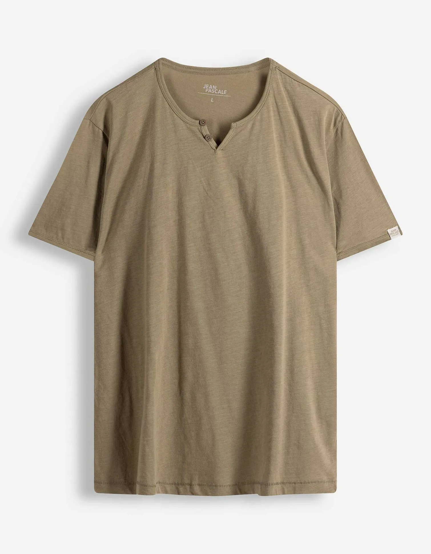 T-Shirt - T-Shirt-Ausschnitt - beige