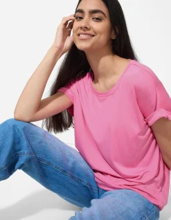 T-Shirt - Viskose-Mix - pink