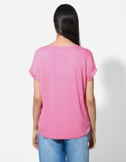 T-Shirt - Viskose-Mix - pink