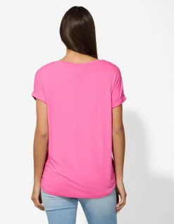 T-Shirt - Viskose-Mix - pink