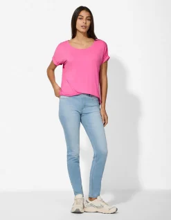 T-Shirt - Viskose-Mix - pink