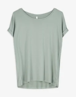 T-Shirt - Viskose-Mix - türkis