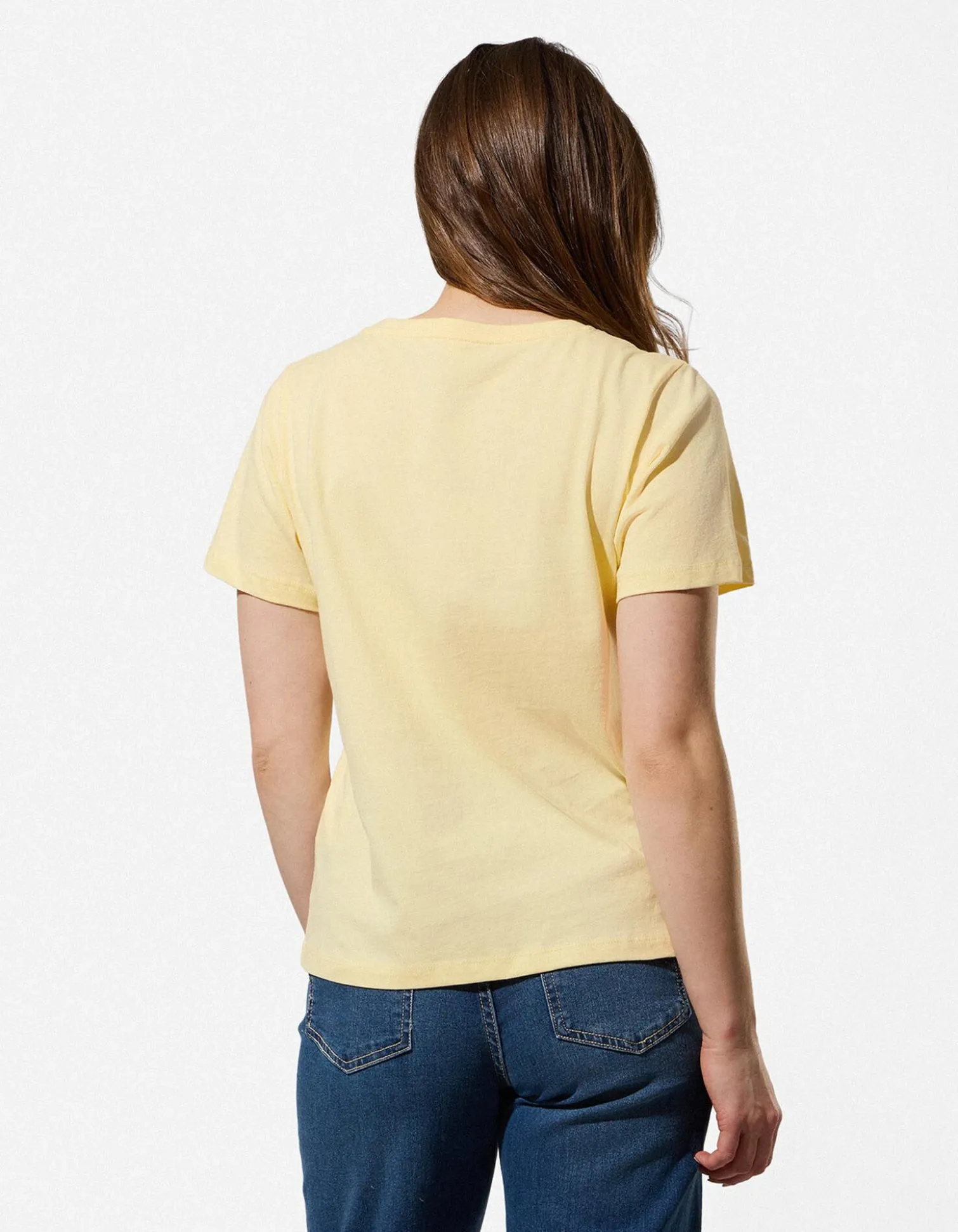 T-Shirt - Ziersteine - hellgelb