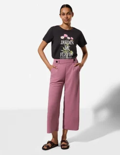 T-Shirt - Ziersteine - schwarz