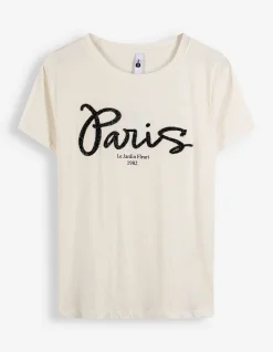 T-Shirt - Ziersteine - weiß