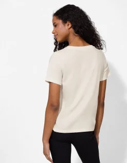 T-Shirt - Ziersteine - weiß