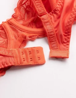 T-Shirt-BH - Stickereien - orange