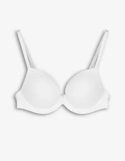 T-Shirt-BH - Wattierte Cups - weiß