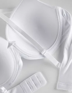 T-Shirt-BH - Wattierte Cups - weiß
