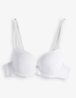 T-Shirt-BH - Wattierte Cups - weiß