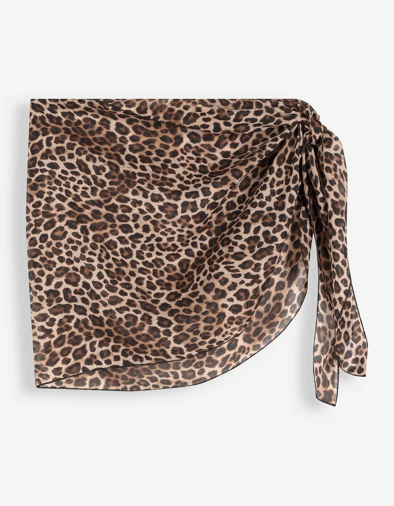 Tuch - Leopardenmuster - hellbraun