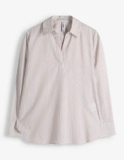 Tunika - Streifen - beige