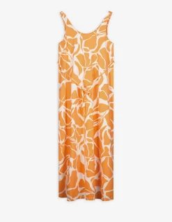 Umstandskleid - Allover-Muster - orange