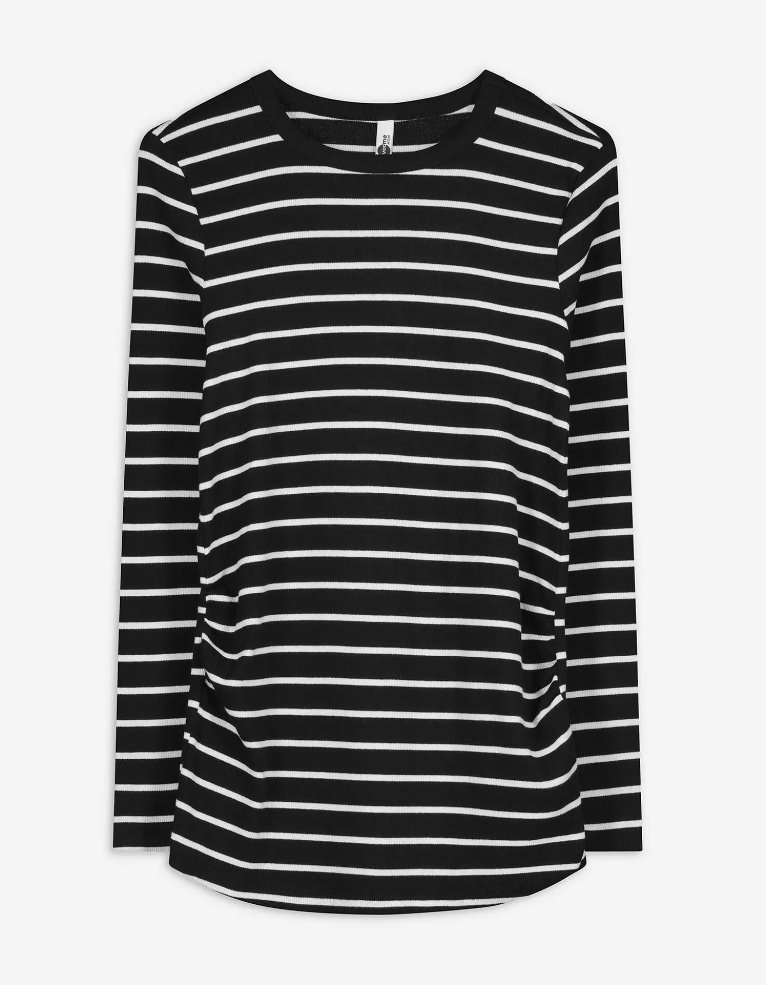 Umstandsshirt - Streifen - schwarz