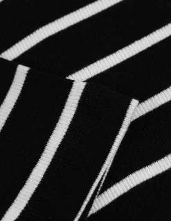 Umstandsshirt - Streifen - schwarz